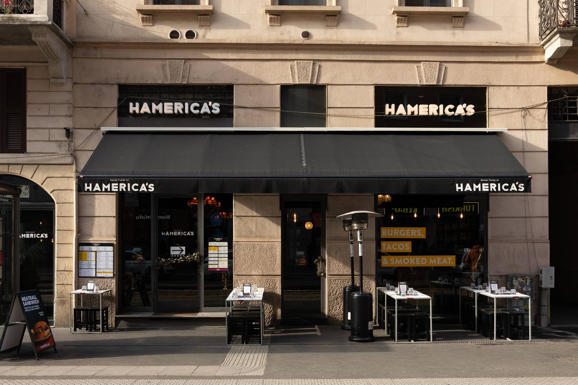 Insegna del franchising Hamerica's